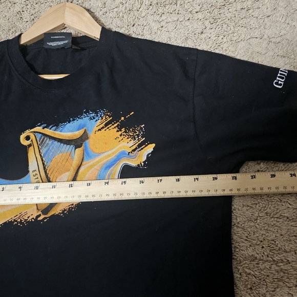 Guinness Harp Graphic Tee T-Shirt Made in Ireland Size Medium - Picture 5 of 9